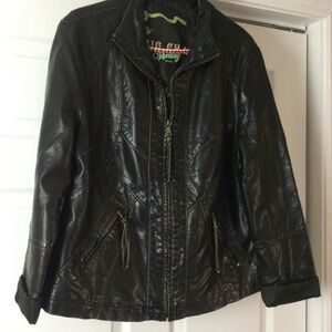 Vintage design leather jacket